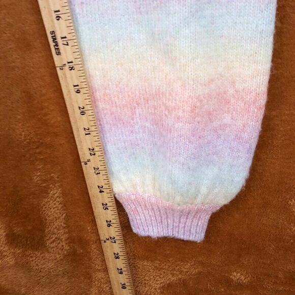 GENERATION LOVE Womens Sweatpants XS Rainbow Stripe Pull On Pastel SANDRA Jogger - Picture 5 of 7